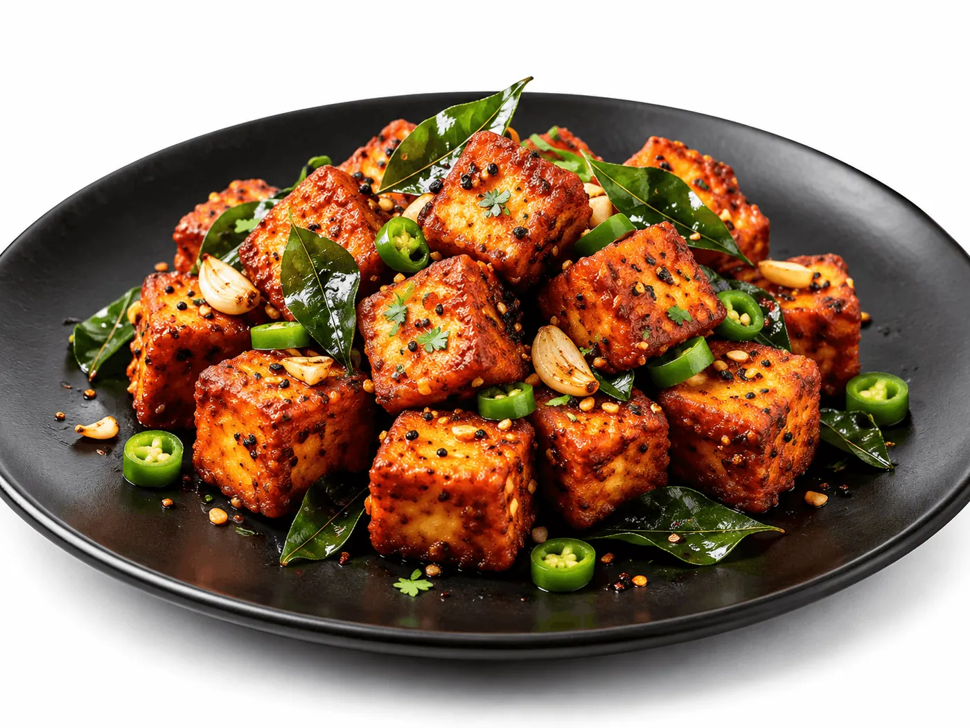 Paneer 65, crisp spiced cottage cheese, at King Chef Restaurant Dubai
