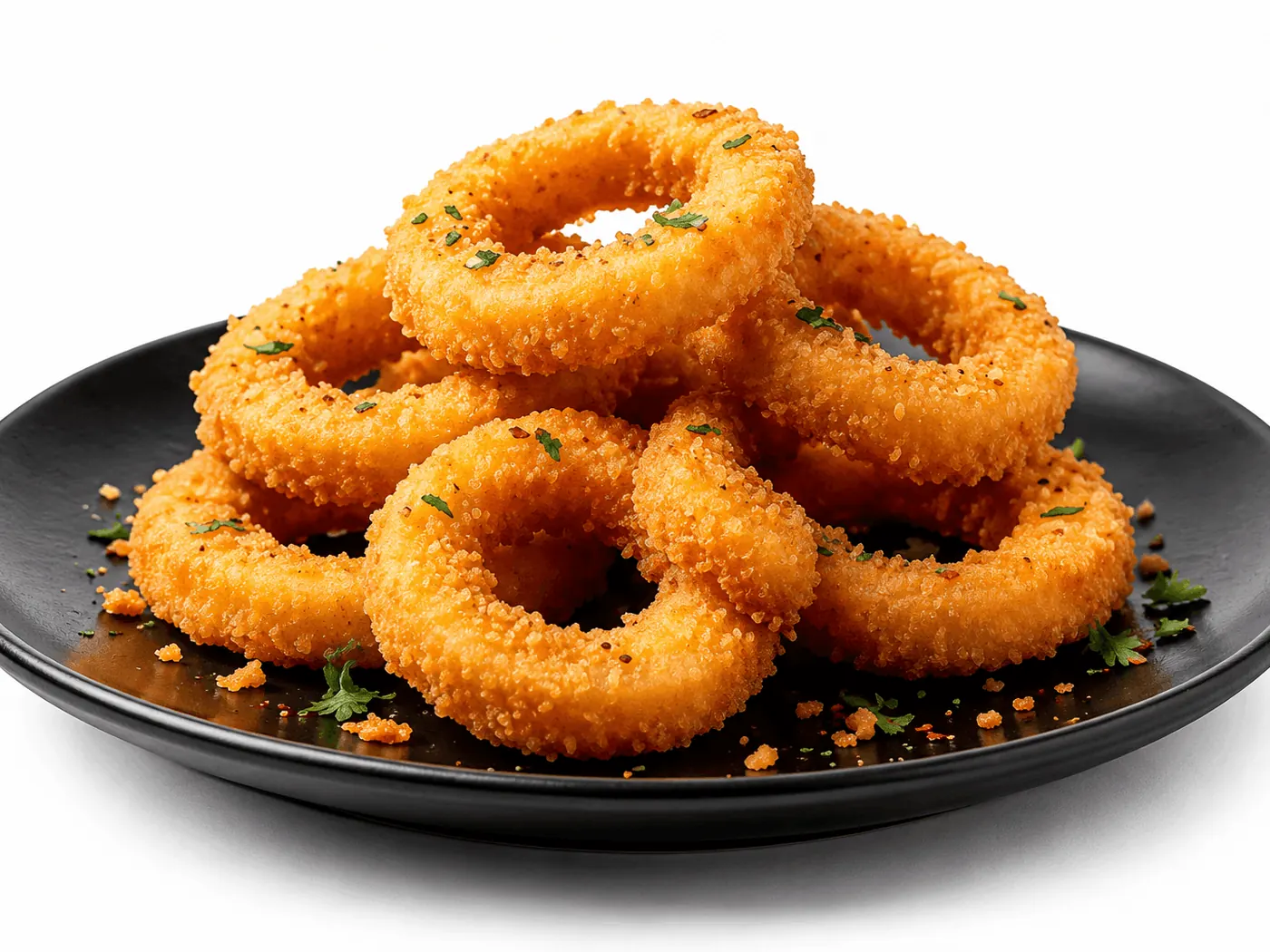 Golden fried squid rings at King Chef Restaurant Dubai